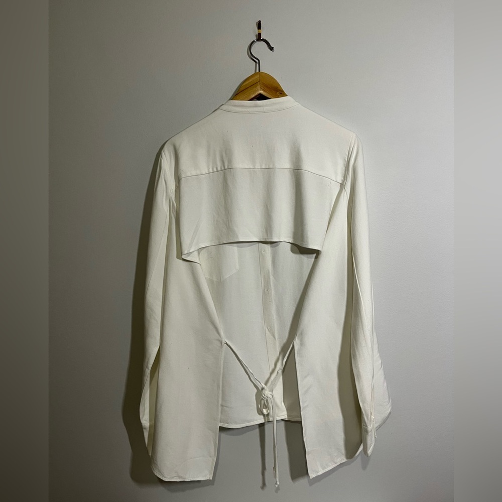 BCBGMaxAzria Open-Back Shirt - Picture 2 of 4